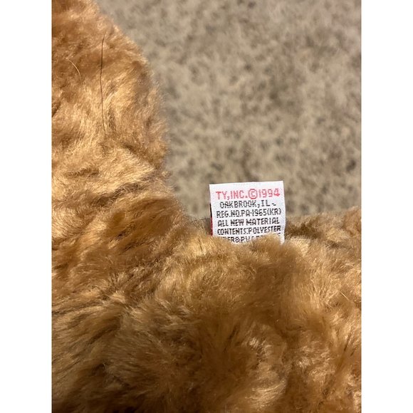 Vintage TY Elvis Dog 17" Brown Tag Included Soft Floppy Ears 1994 - Picture 10 of 10